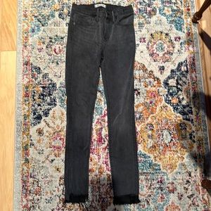 Madewell washed black skinny Jean
